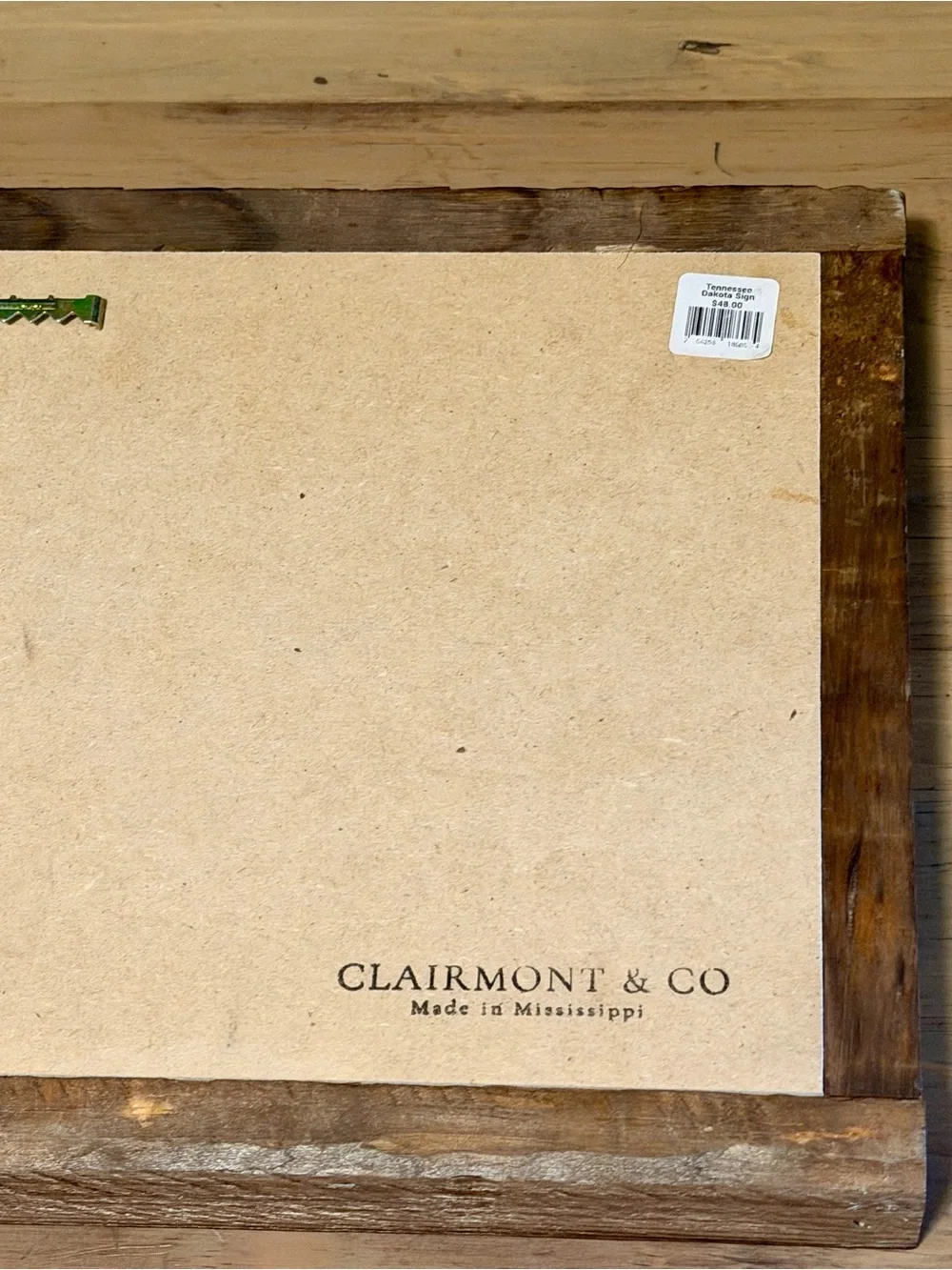 Clairmont & Co Tennessee Typography Wall Art | Rustic Farmhouse Decor